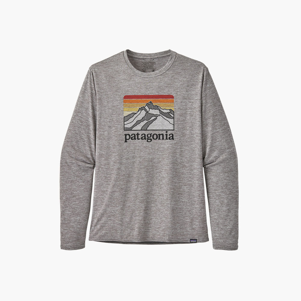 Patagonia T-shirt manche longue Capilene Cool Daily Graphic Shirt Feather Grey
