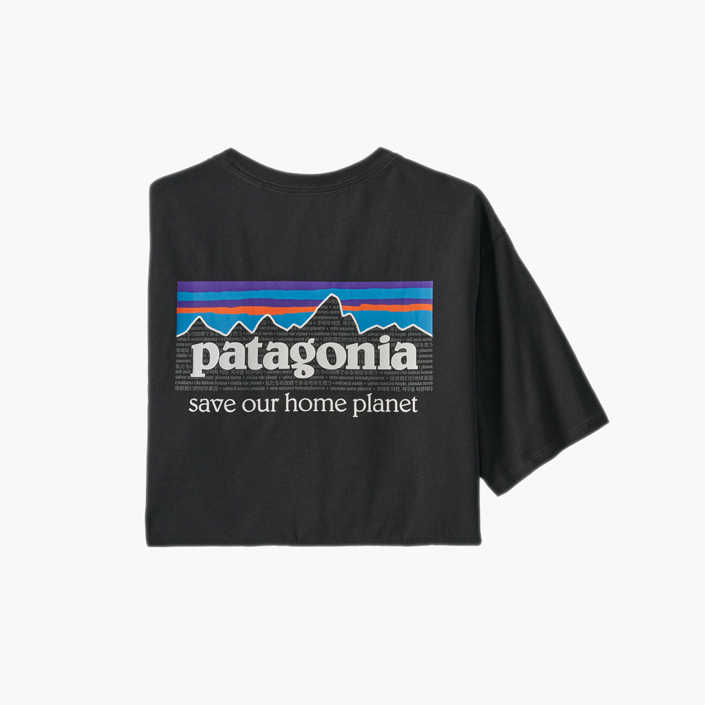 Patagonia T-shirt P-6 Mission Organic T-shirt Ink Black