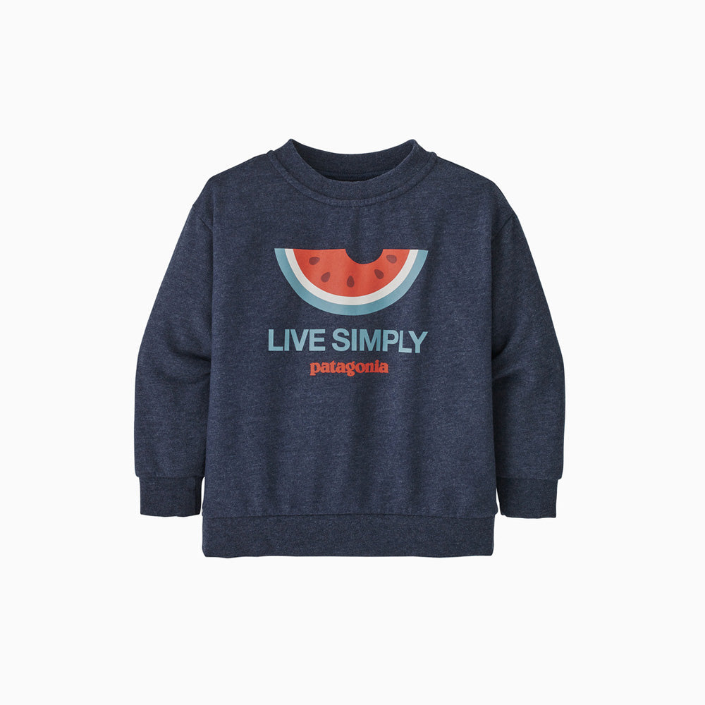 Patagonia sweatshirt enfant lightweight Crew Live Simply Melon / New Navy